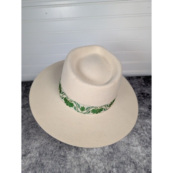 Free People Lack of Color Green Ivy Beverly Hat NWT Size Medium 57cm